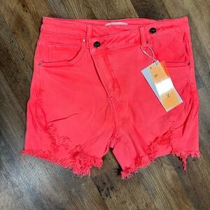 Risen size large coral shorts NWT